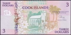 Cook Island 3 Dolar 1992 Çil Pick 7a