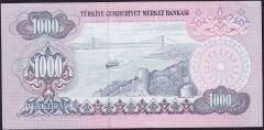 6.Emisyon 2.Tertip 1000 Lira D48 984686 Çilaltı ( Hafif Bombe Var )