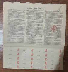 Hisse Senedi - SUD ATLANTİQUE 1914 ( 35 X 33 cm )