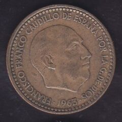 İspanya 1 Peseta 1963 ( 65 )