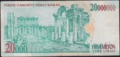 7.Emisyon 20 000 000 Lira D02 724717 Çok Temiz +