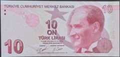 9.Emisyon 4.Tertip 10 Lira D010 107397 Çil