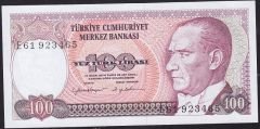 7.Emisyon 2.Tertip 100 Lira E61 923465 Çil
