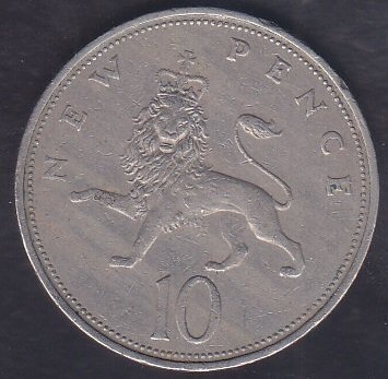 İNGİLTERE 10 PENCE 1970