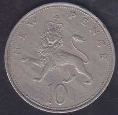 İNGİLTERE 10 PENCE 1970