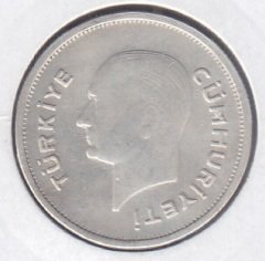 1935 Yılı 50 Kuruş Gümüş