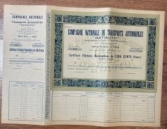 Hisse Senedi - NATİ AUTO 1930 lu Yıllar( 43 X 31 cm )