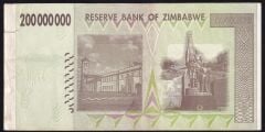 Zimbabwe 200000000 Dolar 2008 Temiz+ Pick 81