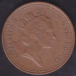 İNGİLTERE 1 PENNY 1987
