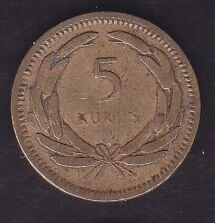 1950 Yılı 5 Kuruş