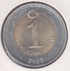 2005 Yılı 1 Yeni Türk Lirası Çil