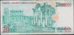 7.Emisyon 20 000 000 Lira C83 868505 Temiz +