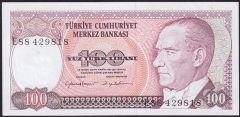 7.Emisyon 2.Tertip 100 Lira E88 429818 Çilaltı Çil