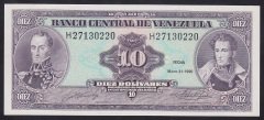 VENEZUELA 10 BOLİVARES 1990 ÇİL
