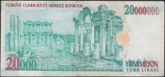 7.Emisyon 20 000 000 Lira E47 724631 Çok Temiz+