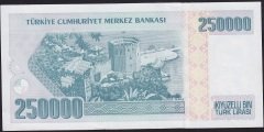 7.Emisyon 3.Tertip 250000 Lira F53 492558 Çilaltı Çil