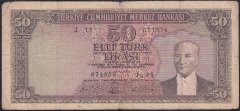 5.EMİSYON 6.TERTİP 50 LİRA J15 021326 TEMİZ eski para