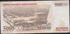 7.Emisyon 5 000 000 Lira E63 119044 Çok Temiz