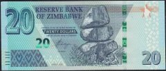 Zimbabwe 20 Dolar 2020 Çil Pick 104 -AP3253000