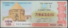 1990 9 ŞUBAT YARIM BİLET - Z SERİSİ