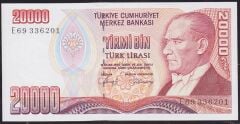 7.Emisyon 1.Tertip 20000 Lira E69 336201 Çil