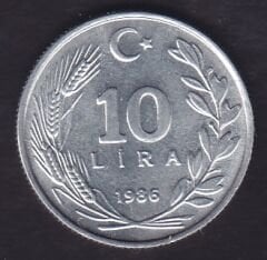 1986 Yılı 10 Lira