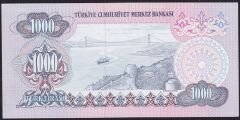 6.Emisyon 2.Tertip 1000 Lira D03 142986 Çok Çok Temiz+