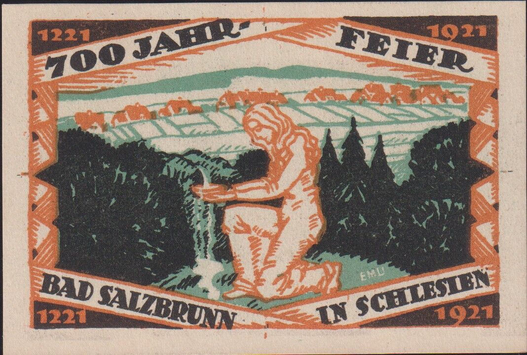 Almanya 50 Pfennig Notgeld 1921 Çil