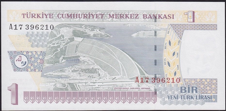 8.Emisyon 1 YTL A17 396210 Çilaltı