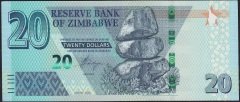 Zimbabwe 20 Dolar 2020 Çil Pick 104 -AP3252999