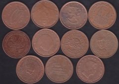 AVRUPA BİRLİĞİ 5 CENT FARKLI ÜLKE MADENİ PARA LOT (11 ADET)
