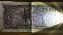 5.EMİSYON 6.TERTİP 50 LİRA I90 058596 ÇÇT ( AÇIKLAMAYI OKUYUNUZ)