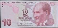 9.Emisyon 6.Tertip 10 Lira F012 752904 Çil