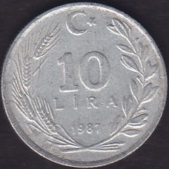 1987 Yılı 10 Lira
