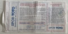 Spor Toto Kupon Kağıdı 1994