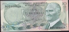 6.Emisyon 2.Tertip 10 Lira H25 008829 Çilaltı