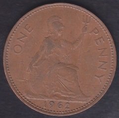 İNGİLTERE 1 PENNY 1962