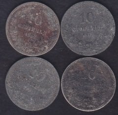 BULGARİSTAN 10 CTOTKİ 1900 BAŞLARI (4 ADET LOT) HALİYLE