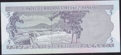 6.Emisyon 2.Tertip 5 Lira I43 388076 Çil