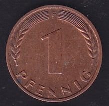 Almanya 1 Pfennig 1971 F