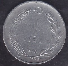 1970 Yılı 1 Lira ( Ters )
