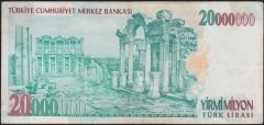 7.Emisyon 20 000 000 Lira E33 285666 Çok Temiz