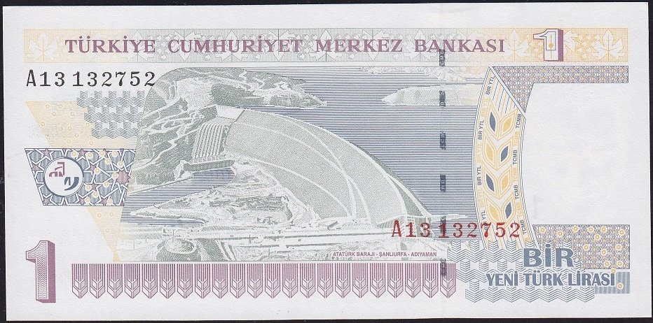 8.Emisyon 1 YTL A13 132752 Çil