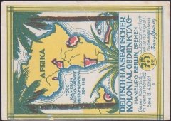 ALMANYA 75 PFENNİG NOTGELD 1922 ÇOK TEMİZ AFRİKA KOLONİ