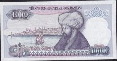 7.Emisyon 1.Tertip 1000 Lira D17 881262 Çilaltı
