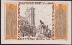 Almanya 25 Pfennig Notgeld 1923 Çil
