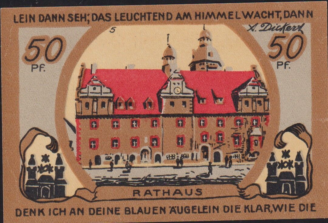 Almanya 50 Pfennig Notgeld 1921 Çil