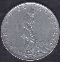 1970 Yılı 2.5 Lira (Ters)