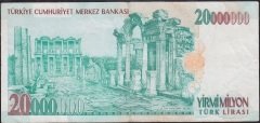 7.Emisyon 20 000 000 Lira B24 682825 Çok Temiz +