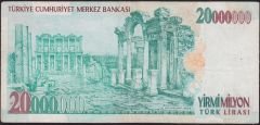 7.Emisyon 20 000 000 Lira E32 034843 Çok Temiz